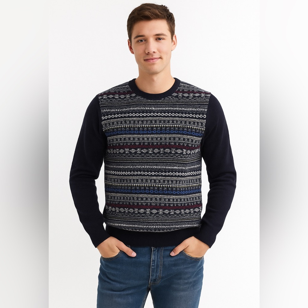Express Men's Wool Blend Crew Neck Sweater Size XL NWT